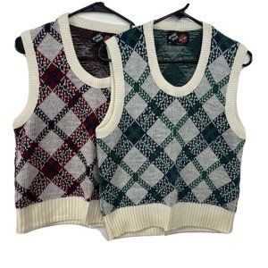 Lot of 2 Grubb Stuff Mens Sweater Vests
